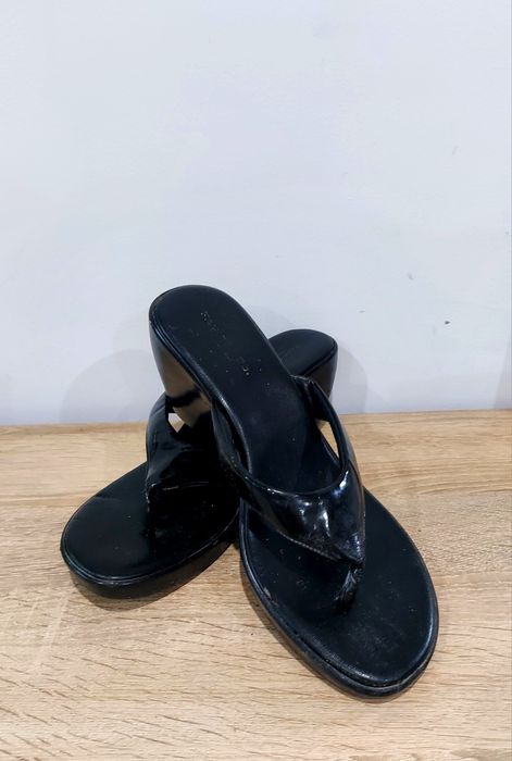 Japonki klapki na koturnie