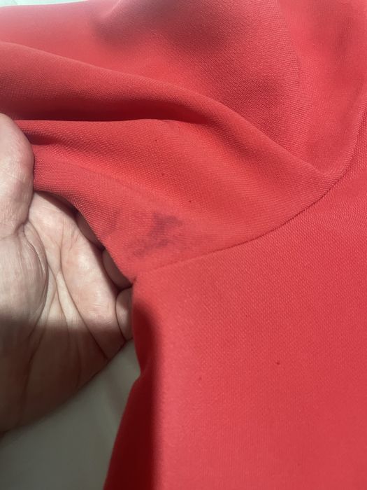 Bluzka trapezowa Lola rozmiar 40 L czerwona malinowa