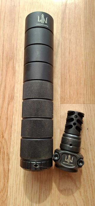 Продам - Цівка довга АК (2 накладки) + ПБС з ДГК 5.45 + Подарунок (виробництво - Gun Power Nation)