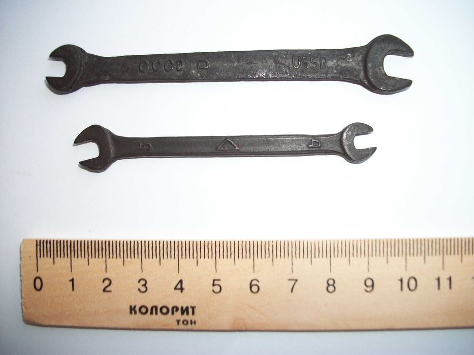 Ключи гаечные рожковые СССР. Новые.  4х5 и 5,5х7