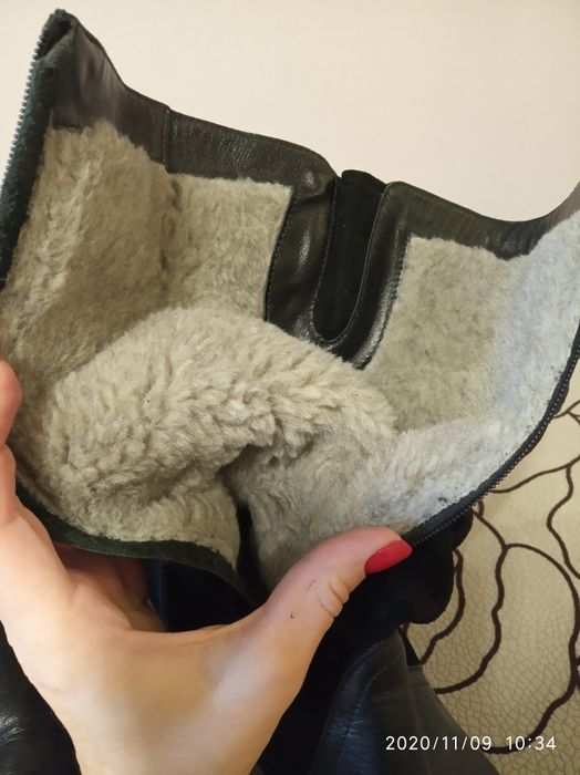 Новые кожаные зимние сапоги 35-36р