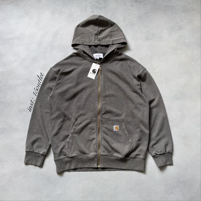 Зіп Худі Carhartt WIP Hooded Graphite Кофта Зіпка Кархарт Графіт Оверсайз