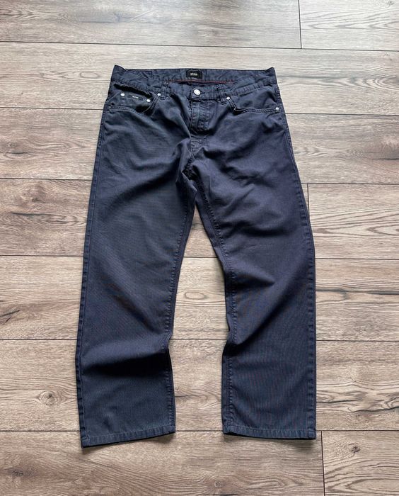 Spodnie materiałowe HUGO BOSS jeans męskie szerokie r. 34/29