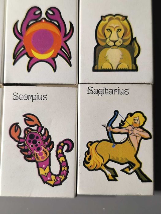 Coleção Completa de fósforos da temática Astrologia