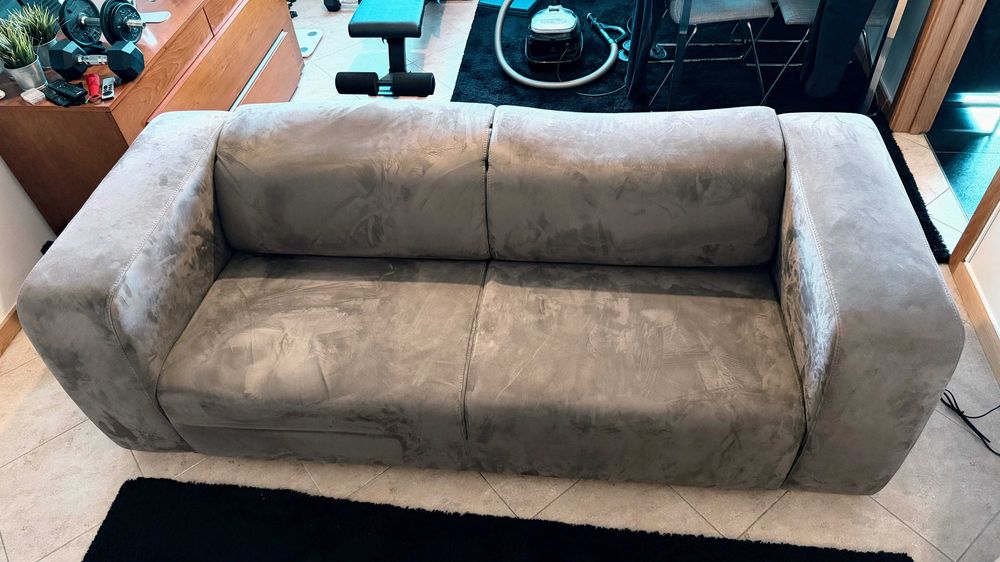 Sofa 3 lugares anaric cinza