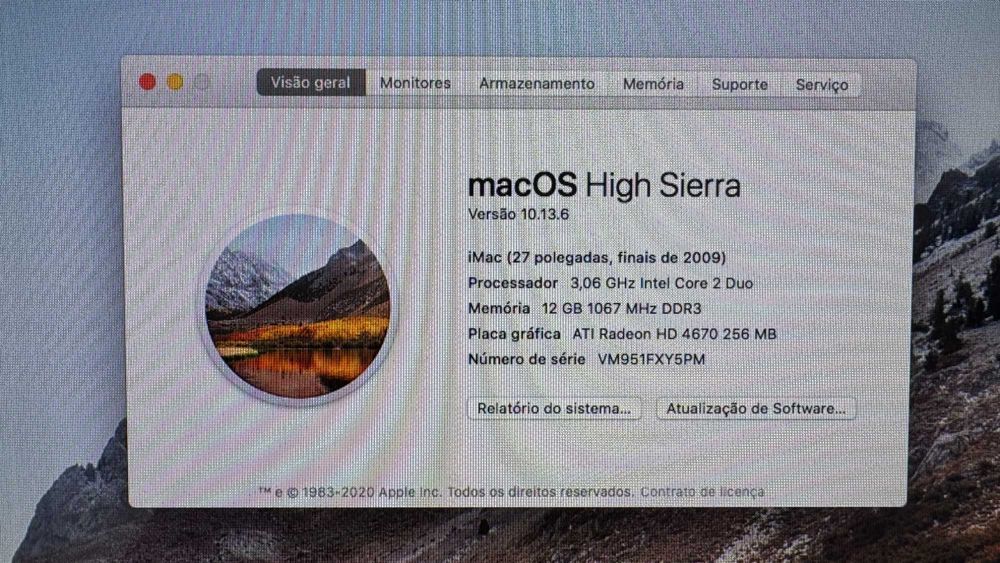 Imac27 - Late2009 - com teclado e rato sem fios