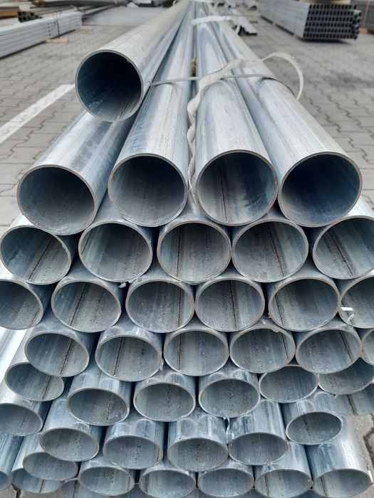 Rura słupki ocynk 60,3x2 ocynkowana fi 60 3,2 I gatunek 6mb czarne