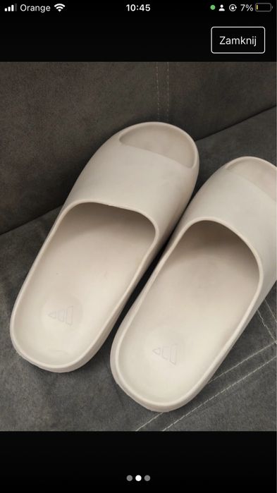 Adidas Klapki beżowe Yeezy r.42