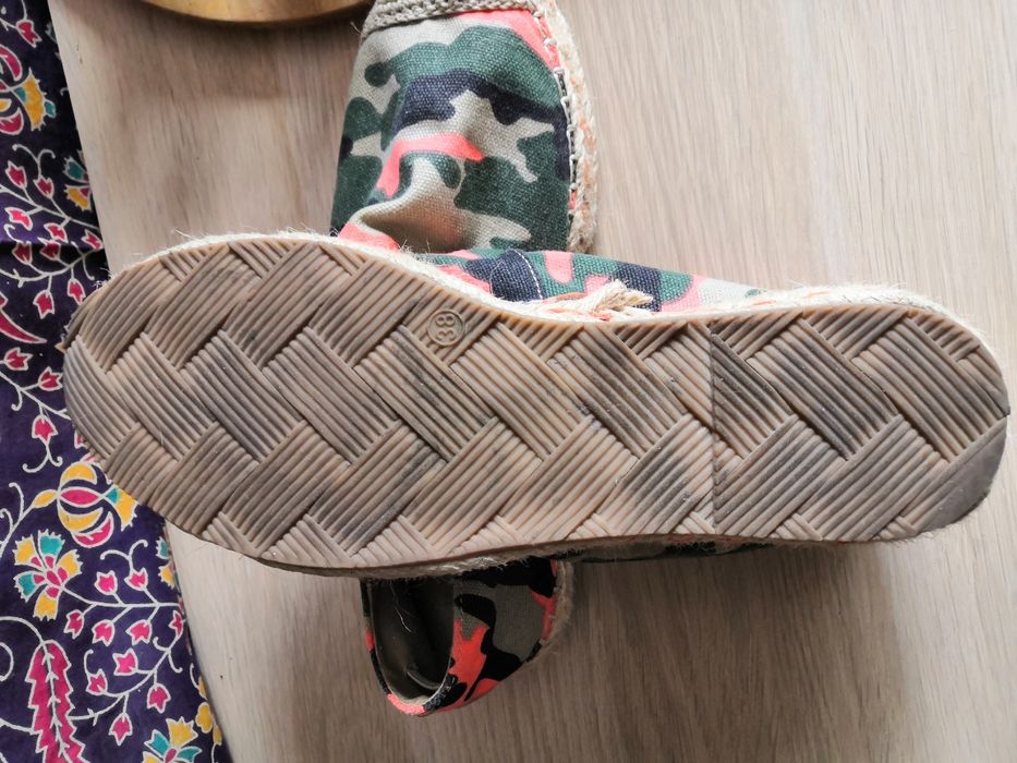 Espadryle moro letnie buty na koturnie