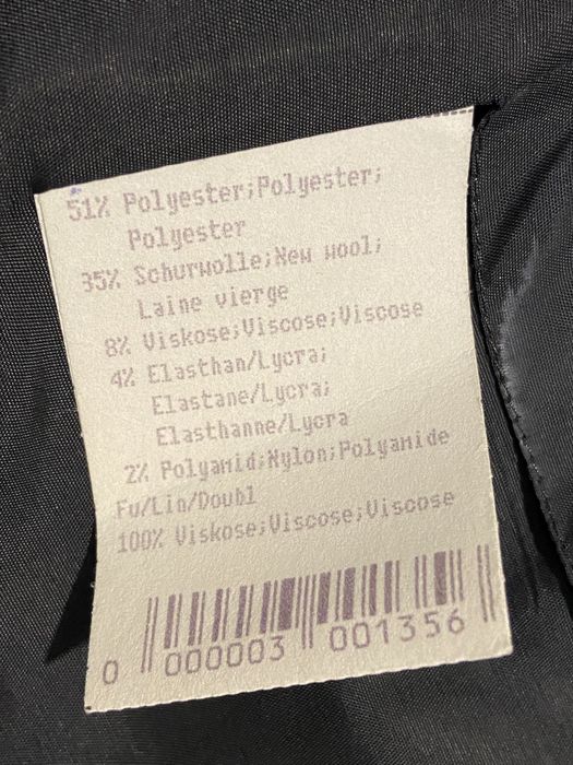 Czarna wełna wool 54 XL Męska kamizelka  elegancka Vintage