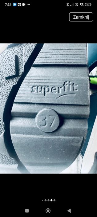 37 Sandały Superfit chłopięce