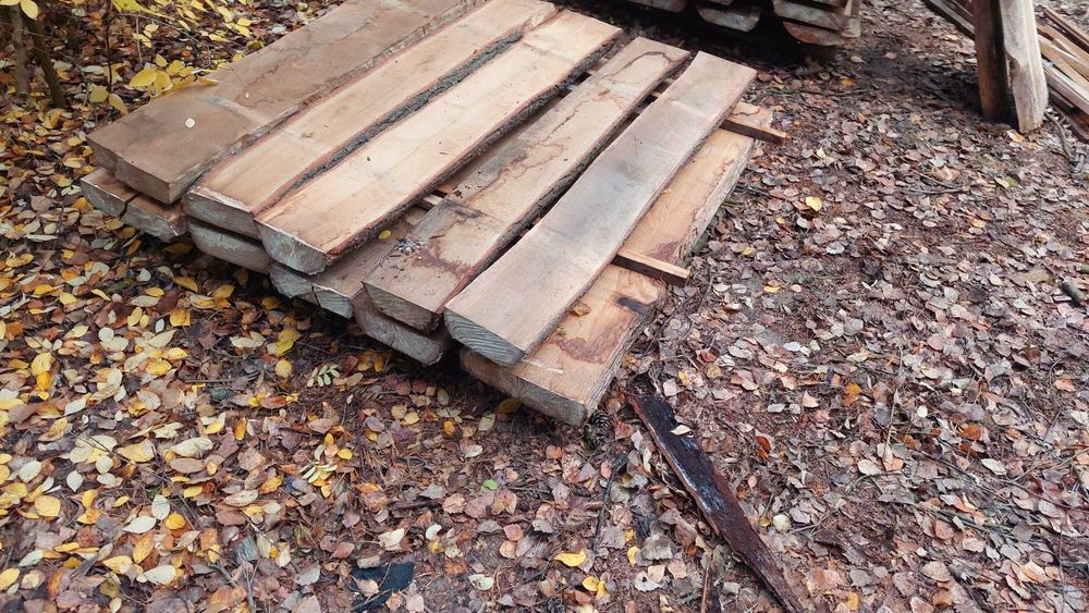 Dębina tarcica dębowa dł. 125  gr. 5  i 7 cm  sucha