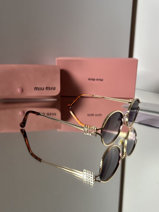 Okulary zlote „miu miu”