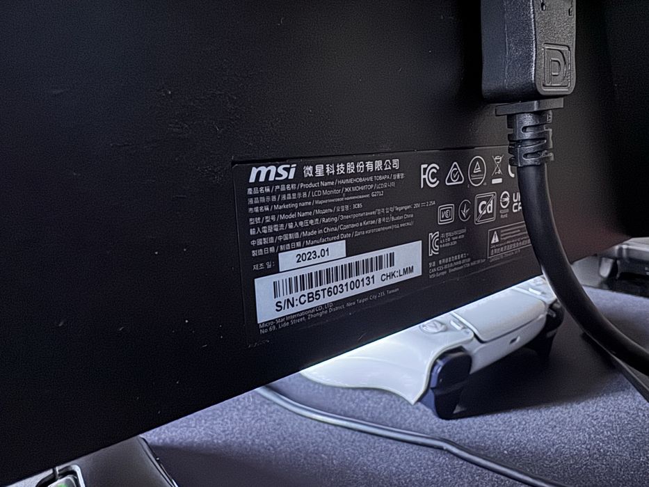 Monitor MSI 27’ 165HZ