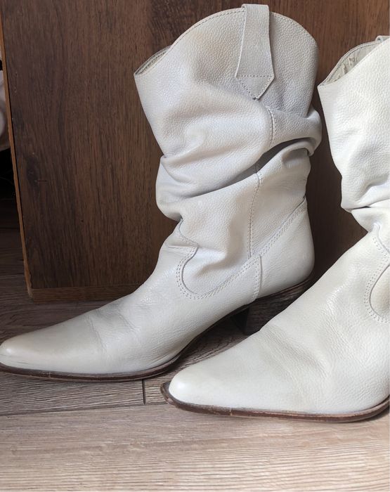 Kowbojki- skórzane- hiszpańskie r39 TANIO