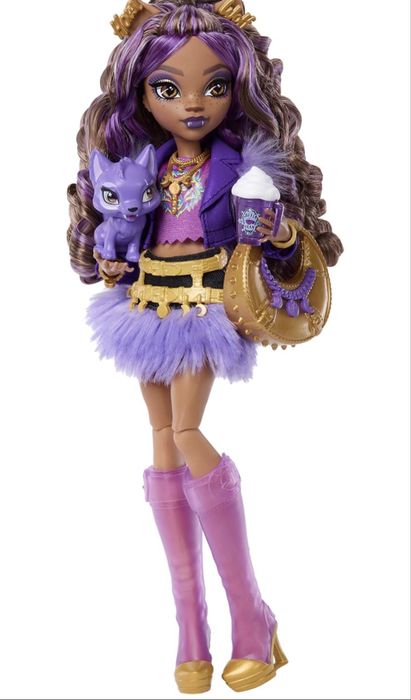 лялька Monster High Clawdeen Wolf Fabulous монстер хай Клодін Вульф з вихованцем нова серія оригінал Mattel Кукла Клодин