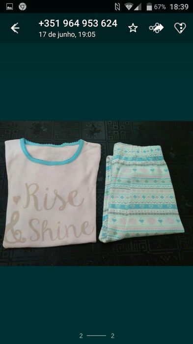 Pijama da (Zippy) para Menina de 8/9 Anos