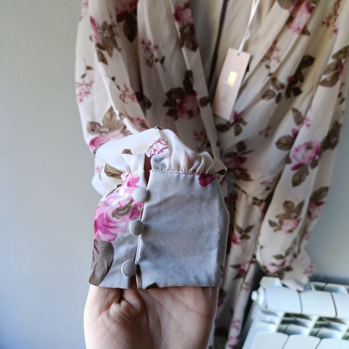40 L nowa elegancka sukienka damska floral print Bubbleroom na wios