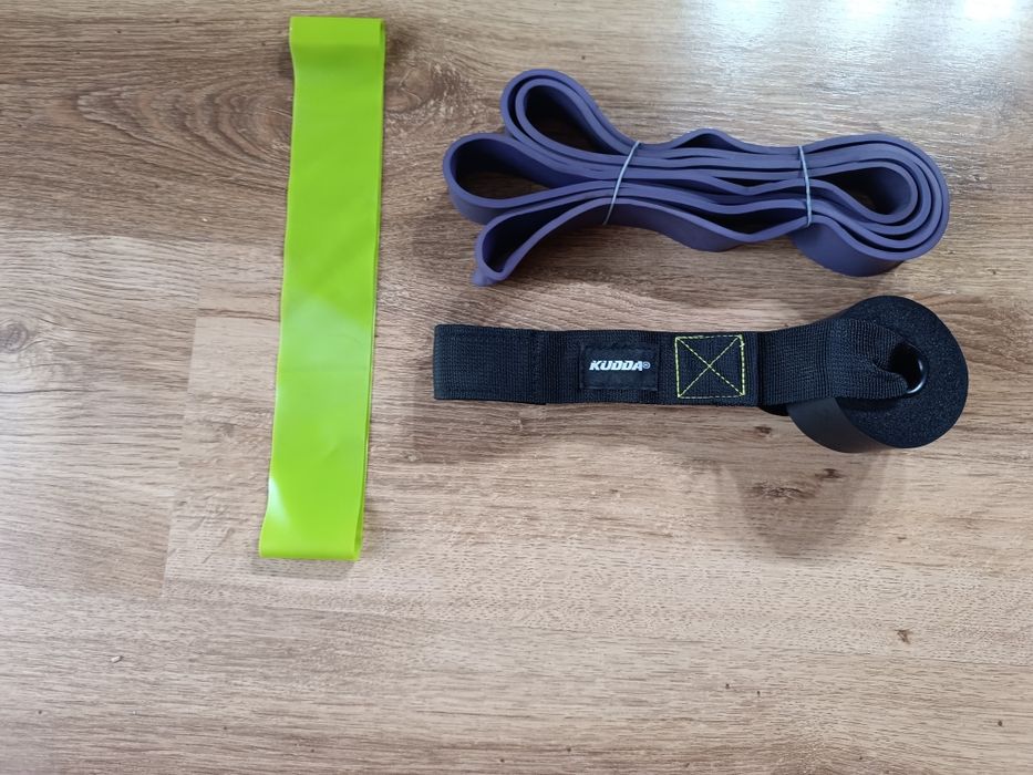 Zestaw gum do ćwiczeń siłownia sprzęt uchwyt do drzwi kudda