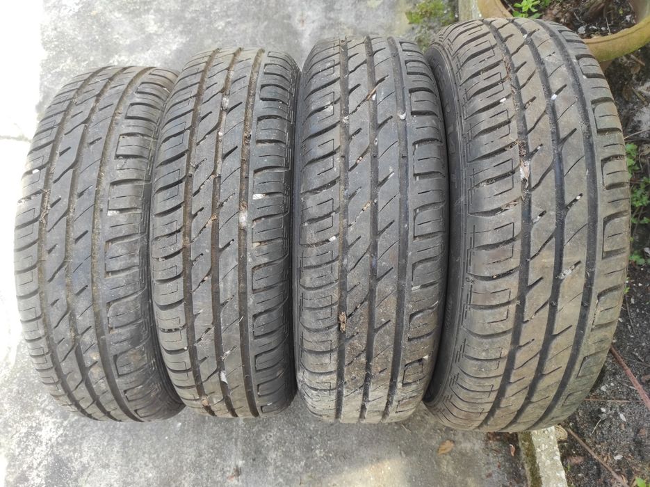 jantes 14 ferro 4x100 C/ Pneus novos 175/65 Honda Nissan Citroen