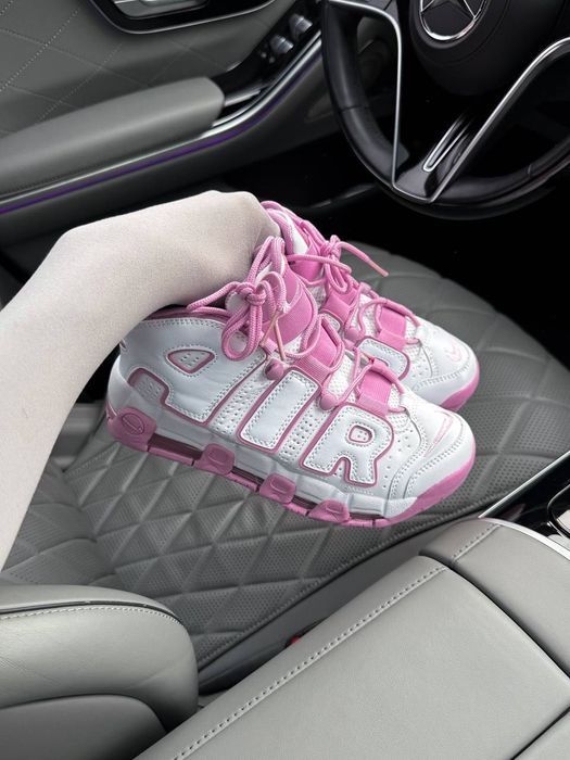TOP! Nike Air Uptempo White Rush Fuschsia 36 37 38 39 40 найк аір вайт