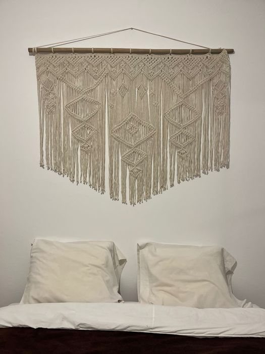 Macramé para cabeceira ou parede