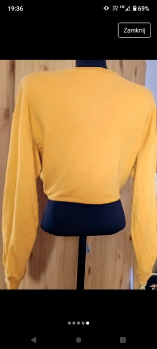 Bluza crop top polar vintage retro bestseller hot 36/S H&M