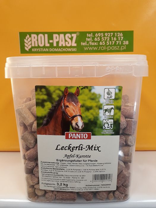 Przysmak dla koni cukierki dla koni jabłkowo-marchewkowe 3,2kg