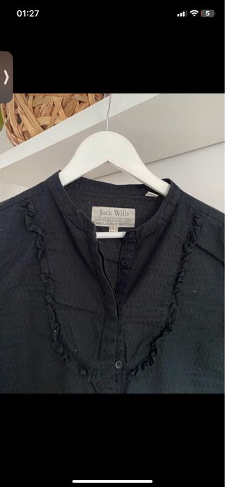 S 36 granatowa koszula ciemna