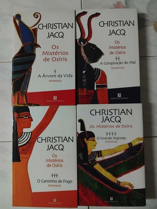 4 Livros de Romance Histórico-Tetralogia-Os Mistérios de Osíris-CHRISTIAN JACQ