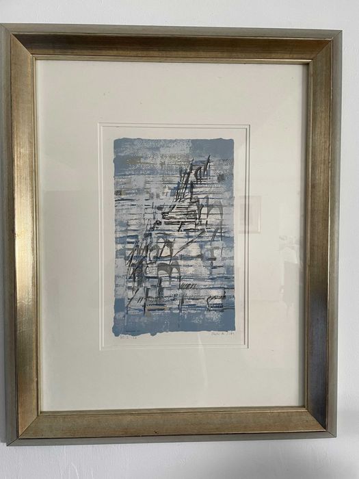 Serigrafia assinada e numerada da Vieira da Silva