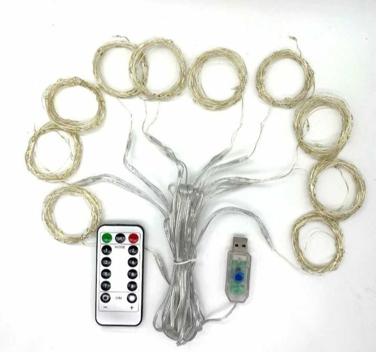 Гірлянда штора роса USB