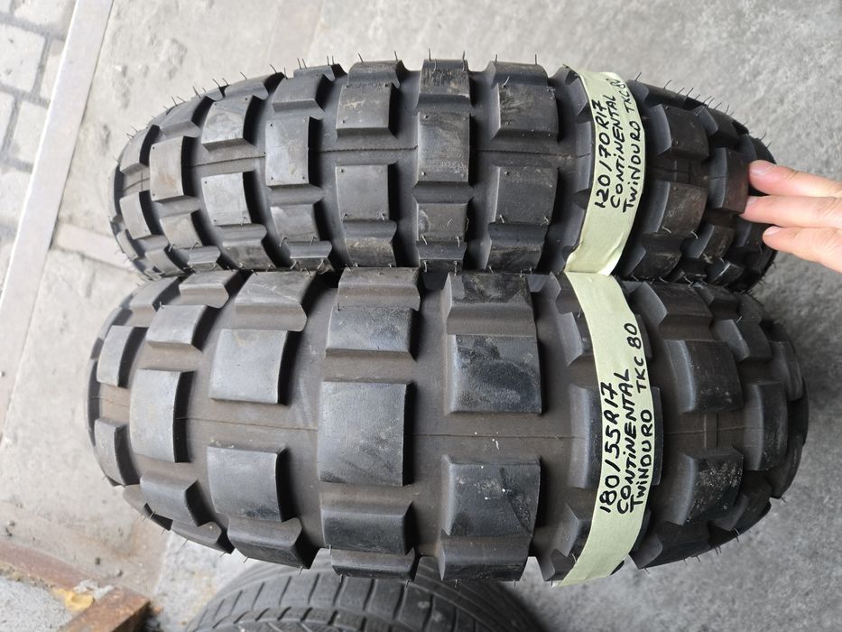 180/55R17 120 70 17 Continental twinduro TKC 80