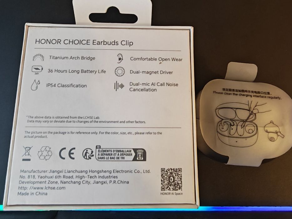 Наушники Honor Choice Earbuds Clip