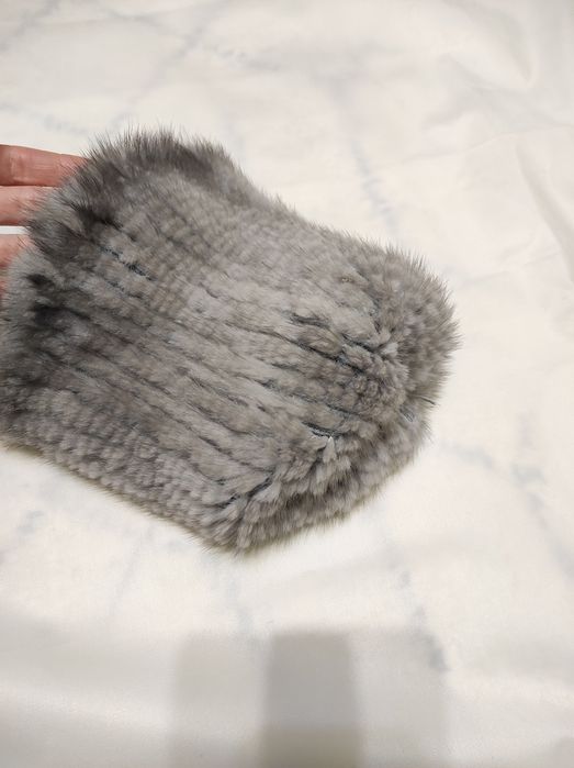 Шапка норкова натуральна one size як нова