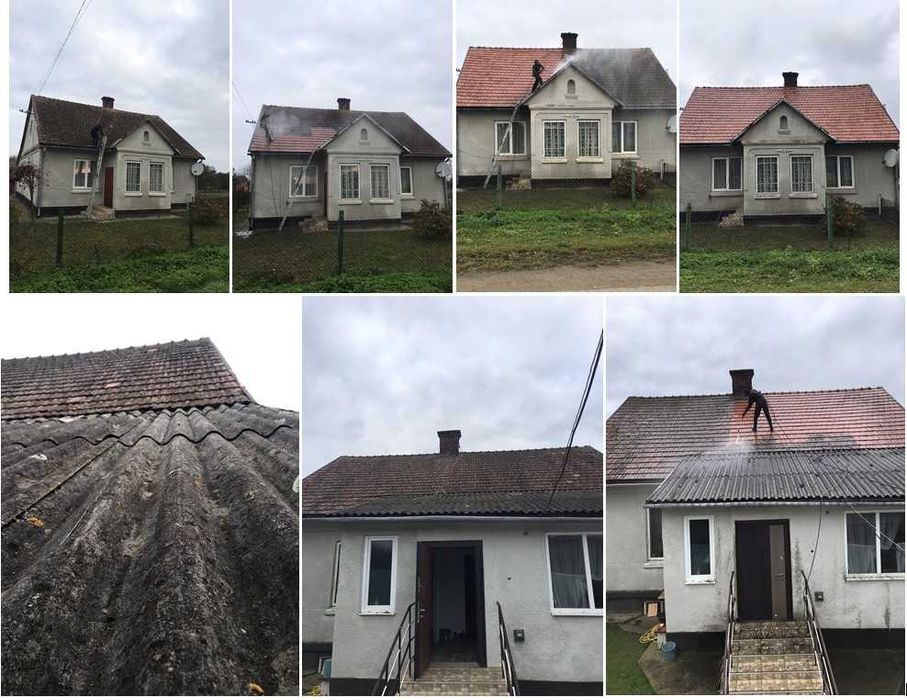 Миття Бруківки, Даху, Фасаду
