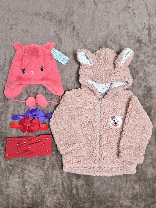 Кофтинка барашик, шапочка, пов'язки