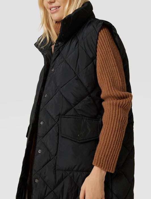 Жилетка длинная стёганая по типу Zara безрукавка довга