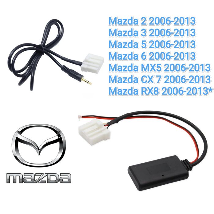 AUX на Мазда / Bluetooth 5.0 Блютуз Аукс Mazda 2 3 5 6 MX-5 CX-7