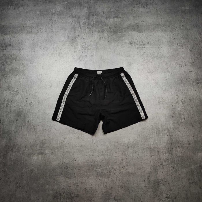 MĘSKIE Spodenki Krótkie PREMIUM Kąpielowe Calvin Klein CK Lampas Logo