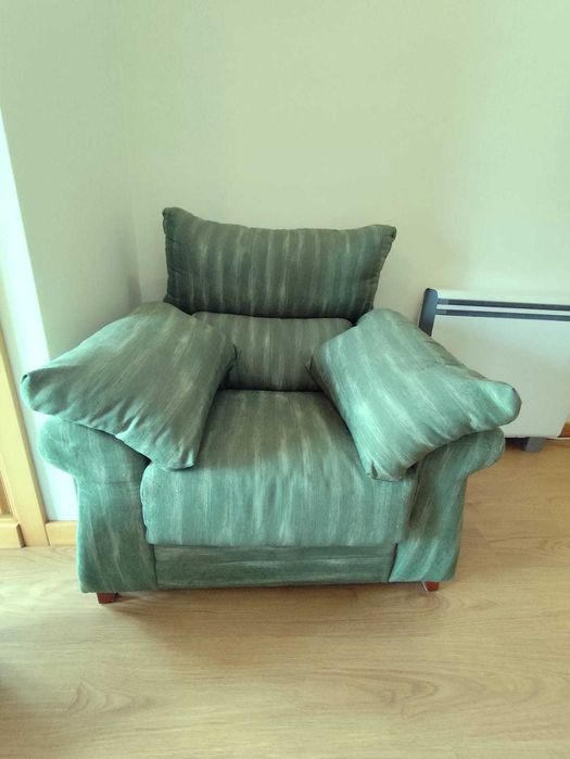 Green Fabric Sofa