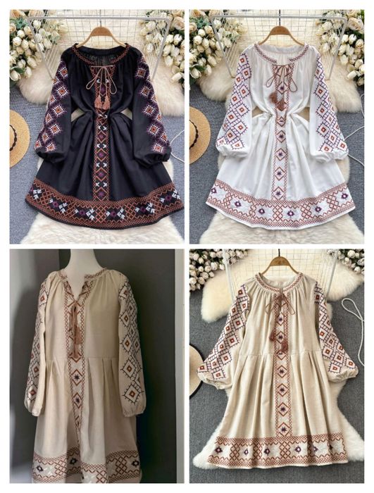 Вишиванка. Вишита сукня. Плаття з вишивкою вільне