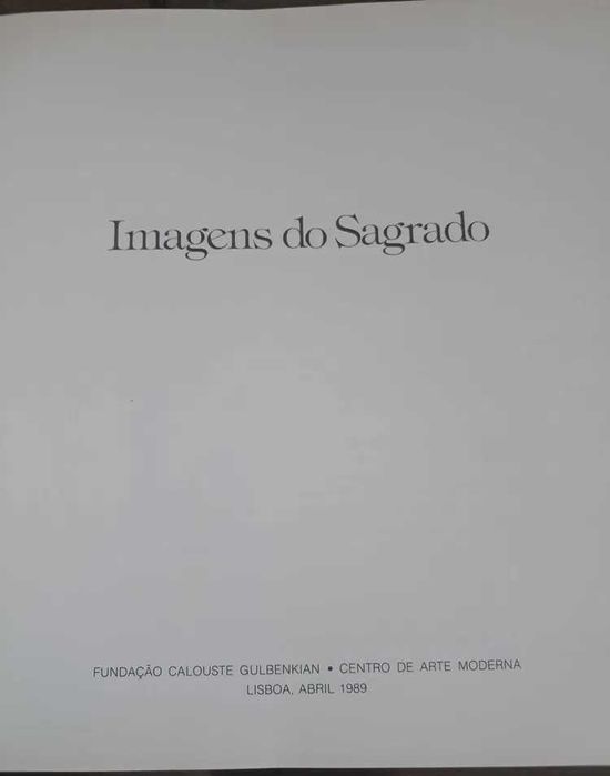 Catálogo da Exposição 'O Sagrado'