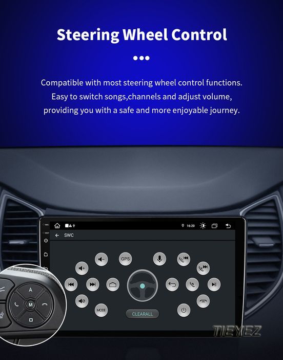 Rádio Android CarPlay Kia Picanto 3 de 2015-20 CarPlay GPS 2/32GB NOVO