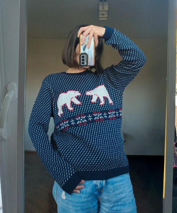 Świąteczny sweter męski mens christmas sweater Topman M