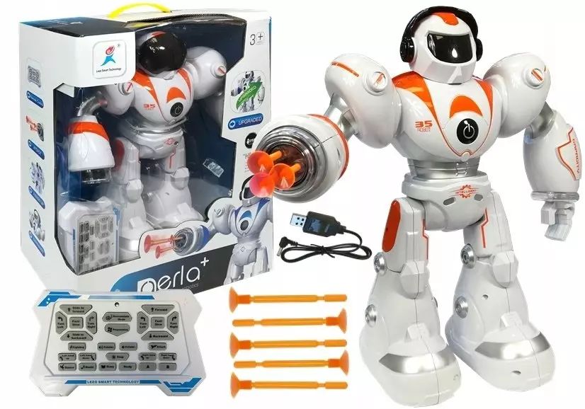 Robot Zdalnie sterowany pomarańczowy. Leantoys