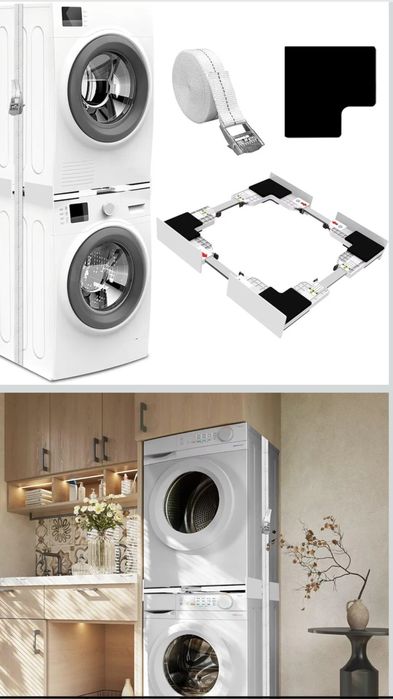 Kit de união universal para máquinas de lavar e secar