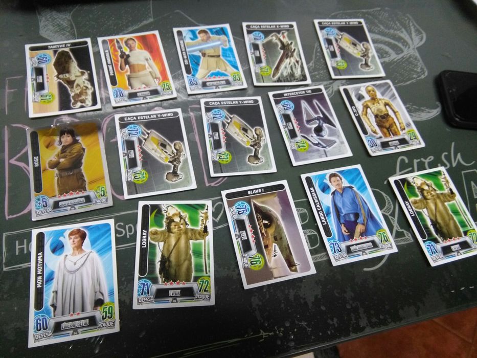 Cartas de Caderneta Star Wars Force Attax