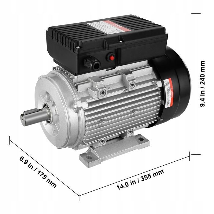 Silnik elektryczny VEVOR 2 2KW 2800OBR min AC 220-240V mocny