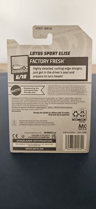 Lotus sport elise hot wheels